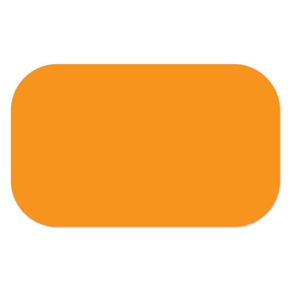 Ergomat 4inx4in DuraStripe Mean Lean Rounded Strip Orange, 60PK DSML-STRIP-4x4R-O-KIT - main